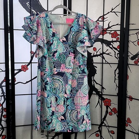 Lilly Pulitzer Kathie Floral Dress. - Picture 5 of 11